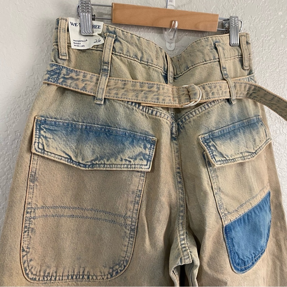 Free People WE THE FREE Waterfalls Baggy Wide Leg Jeans NEW - Picture 17 of 17